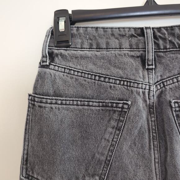 Zara Faded Black High Rise The 90's Mom Fit Jeans Size 2 - Picture 8 of 12